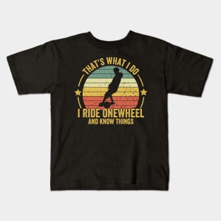 onewheel funny Saying Kids T-Shirt
